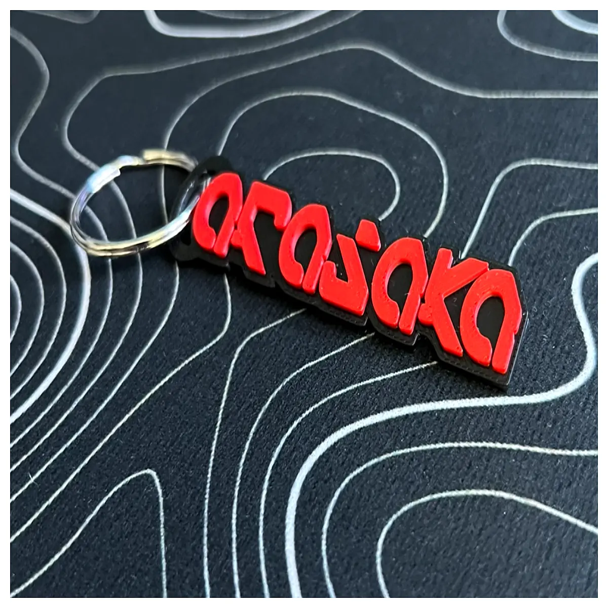 2077 arasaka keychain metal anime cosplay gamers