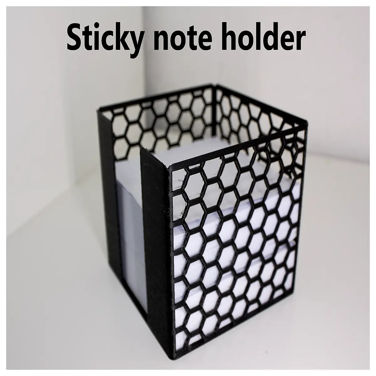 desktop sticky note holder organizer for memo pad magnetic fridge mount clip