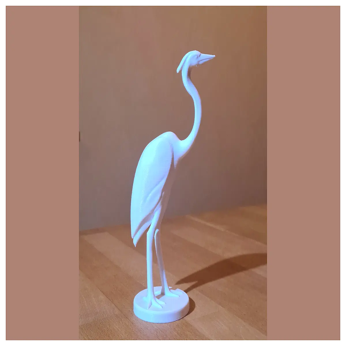 elegant standing heron statue garden decor outdoor lawn ornament wildlife bird sculpture for home patio