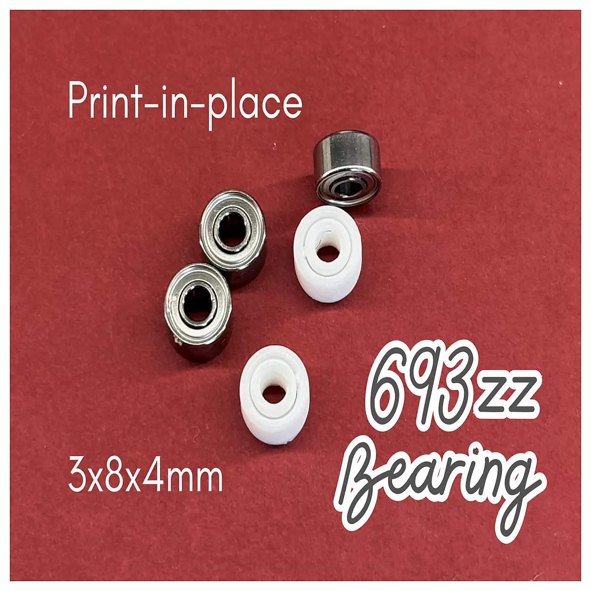 693zz 3x8x4mm bearing replacement for printer extruder pla filament spool holder wheel low friction smooth rotation