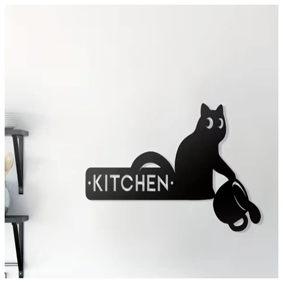cute cat kitchen wall art print modern home decor 2d poster for dining room