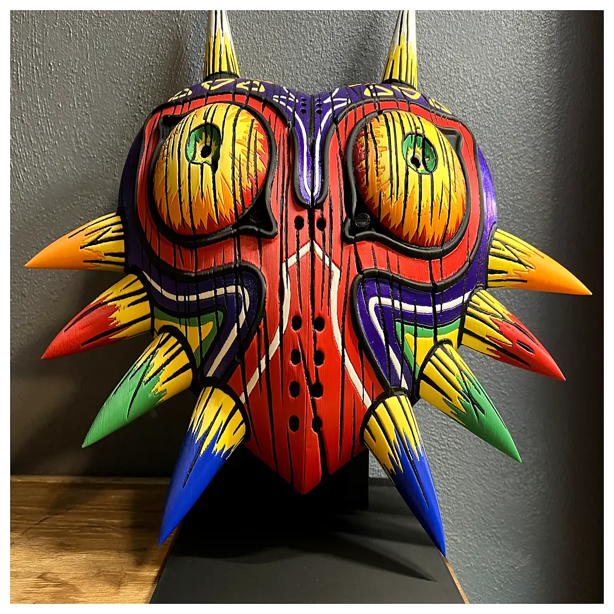 mayolara mask holder for cosplay props collection storage