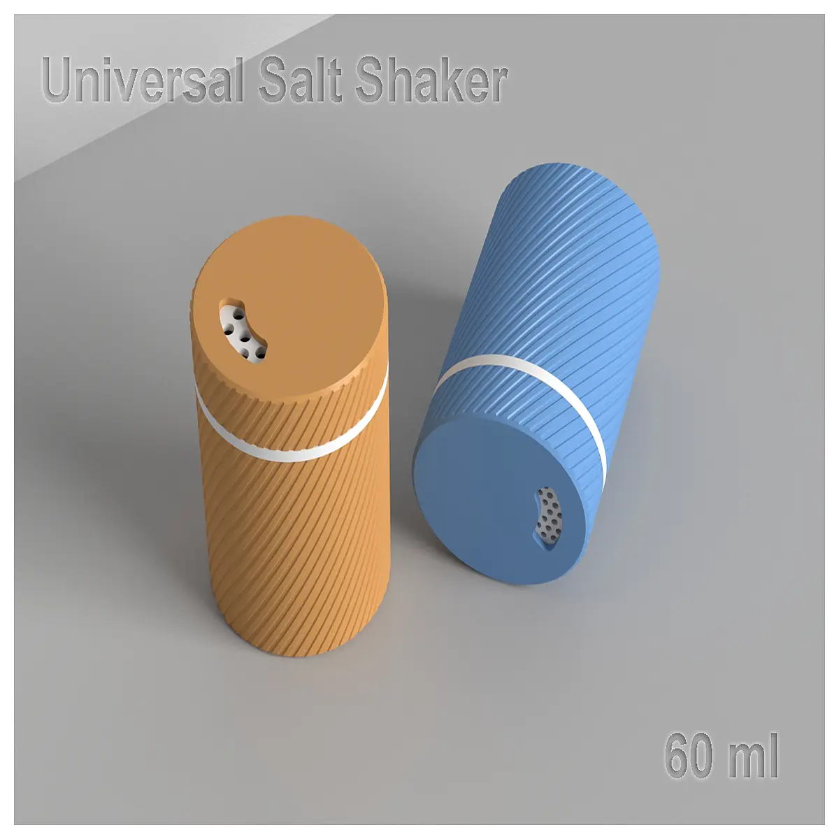 mini salt shaker for travel small glass spice dispenser compact seasoning bottle kitchen counter