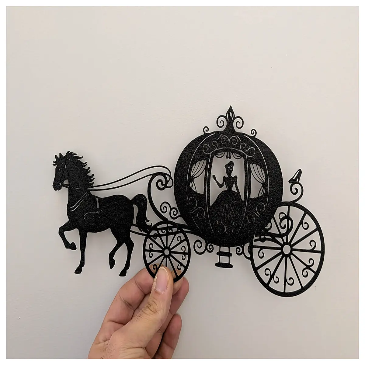 carriage mural wallpaper kids room decor fantasy castle wall art