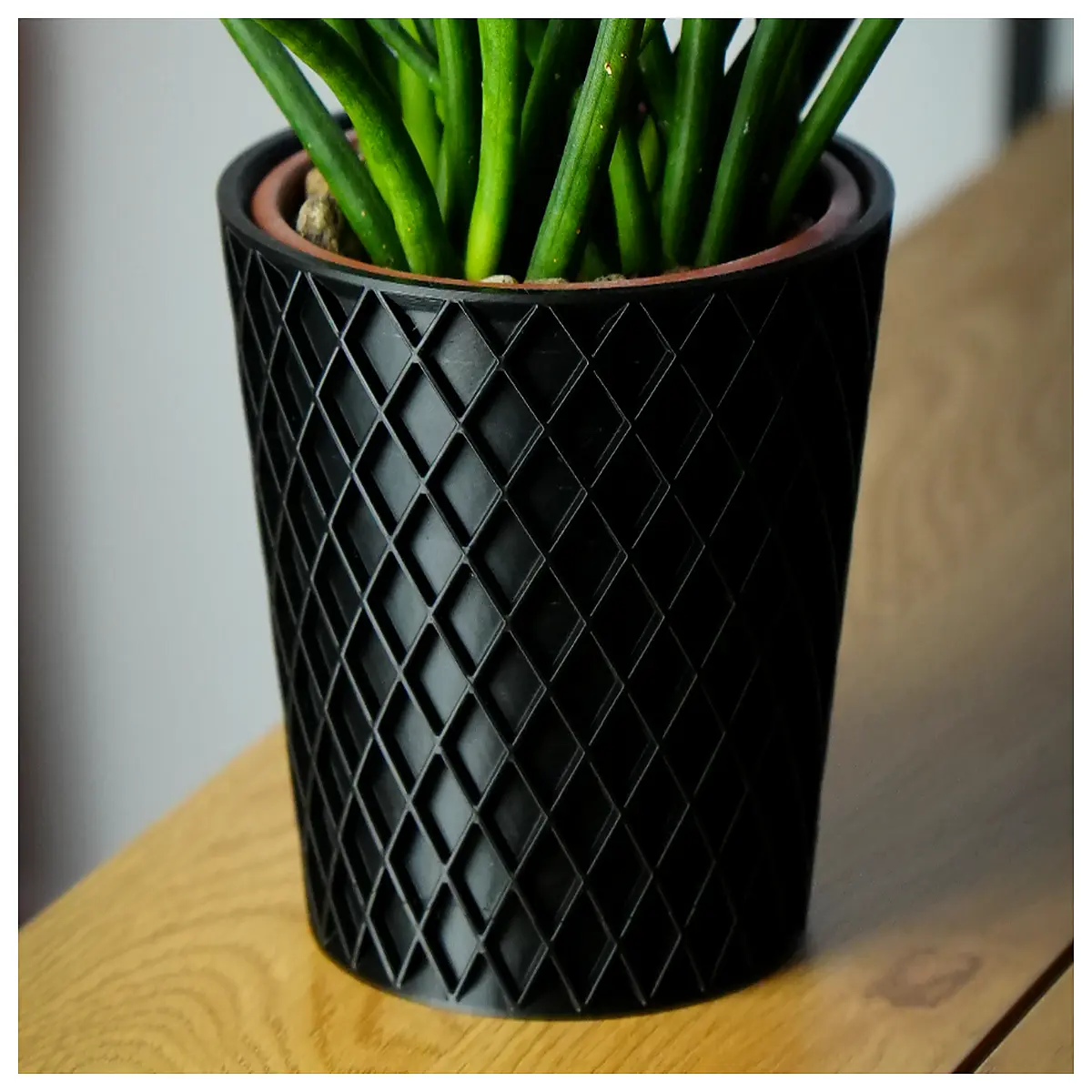 rotating flower pot with drip tray self watering planter indoor outdoor garden decor
