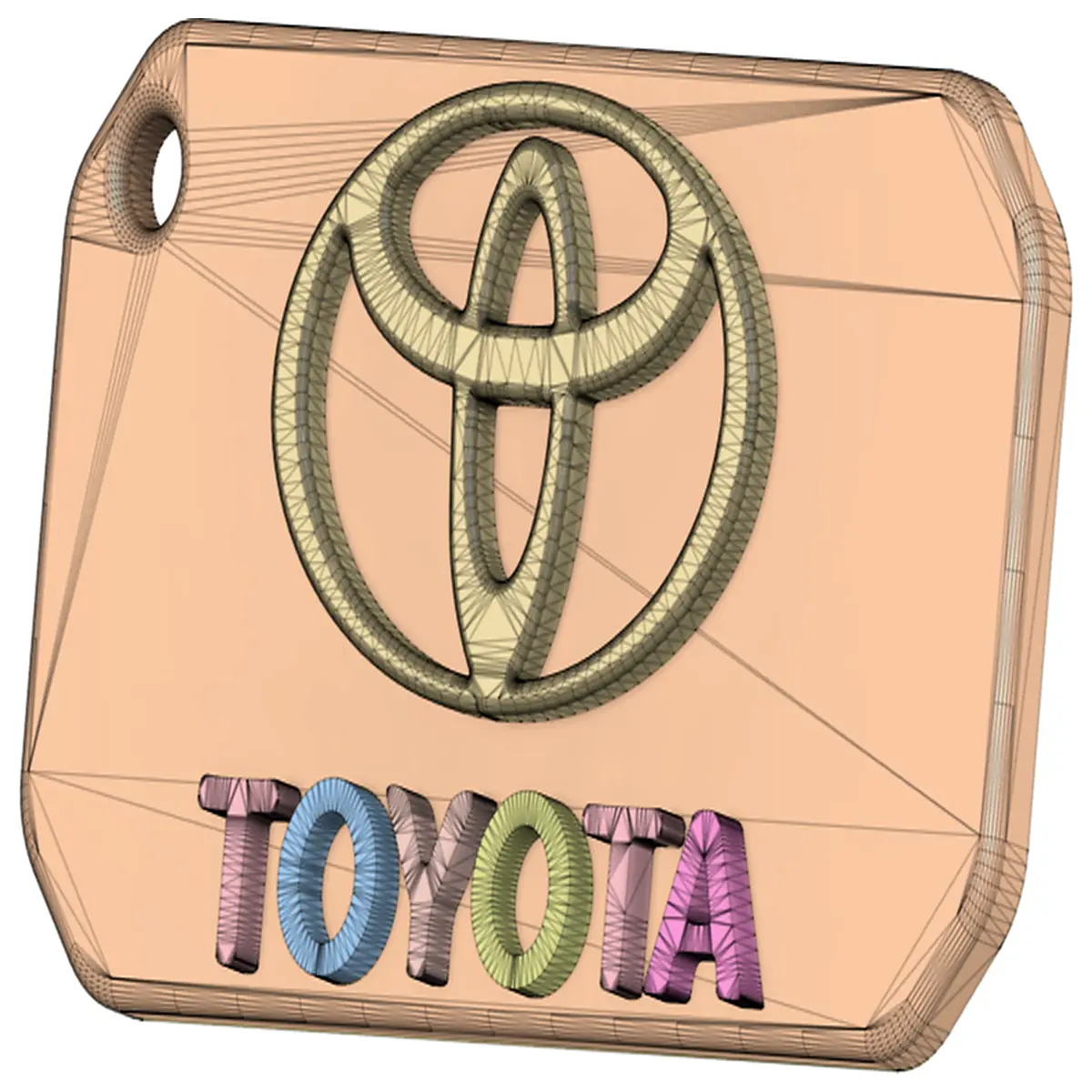 keychain metal car key ring holder for highlander style pendant gift