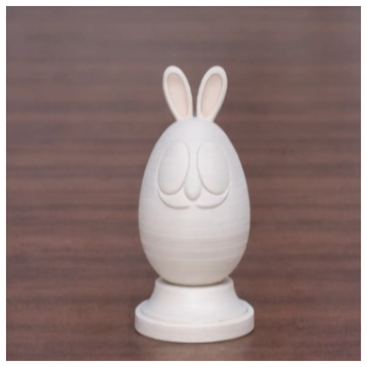 cute bunny ear egg sculpture resin figurine home decor office desk ornament kids