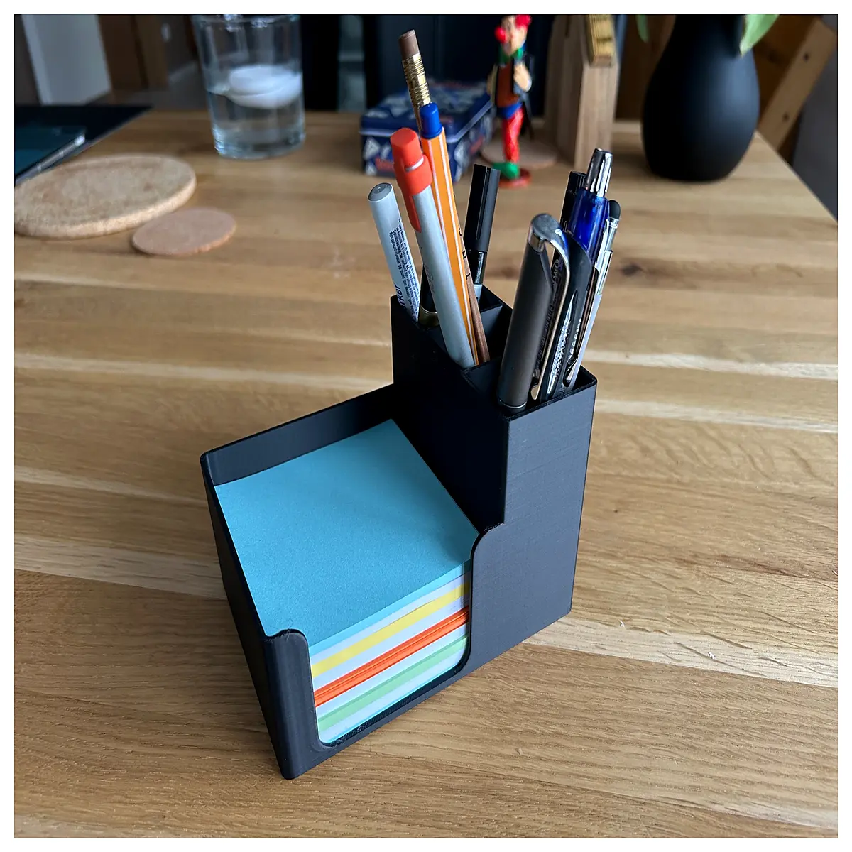 minimalist desk organizer tray for office supplies wire cable management box small storage bin for pens and accessories