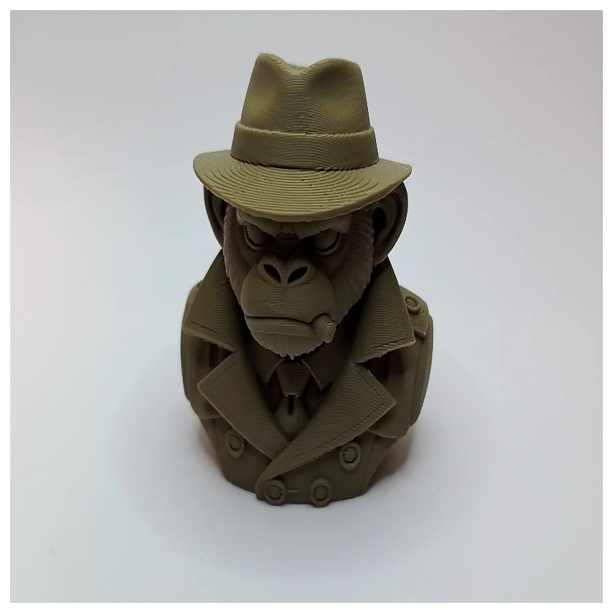 monkey agent bust statue from files in the mist collectible resin figure dark fantasy art decor