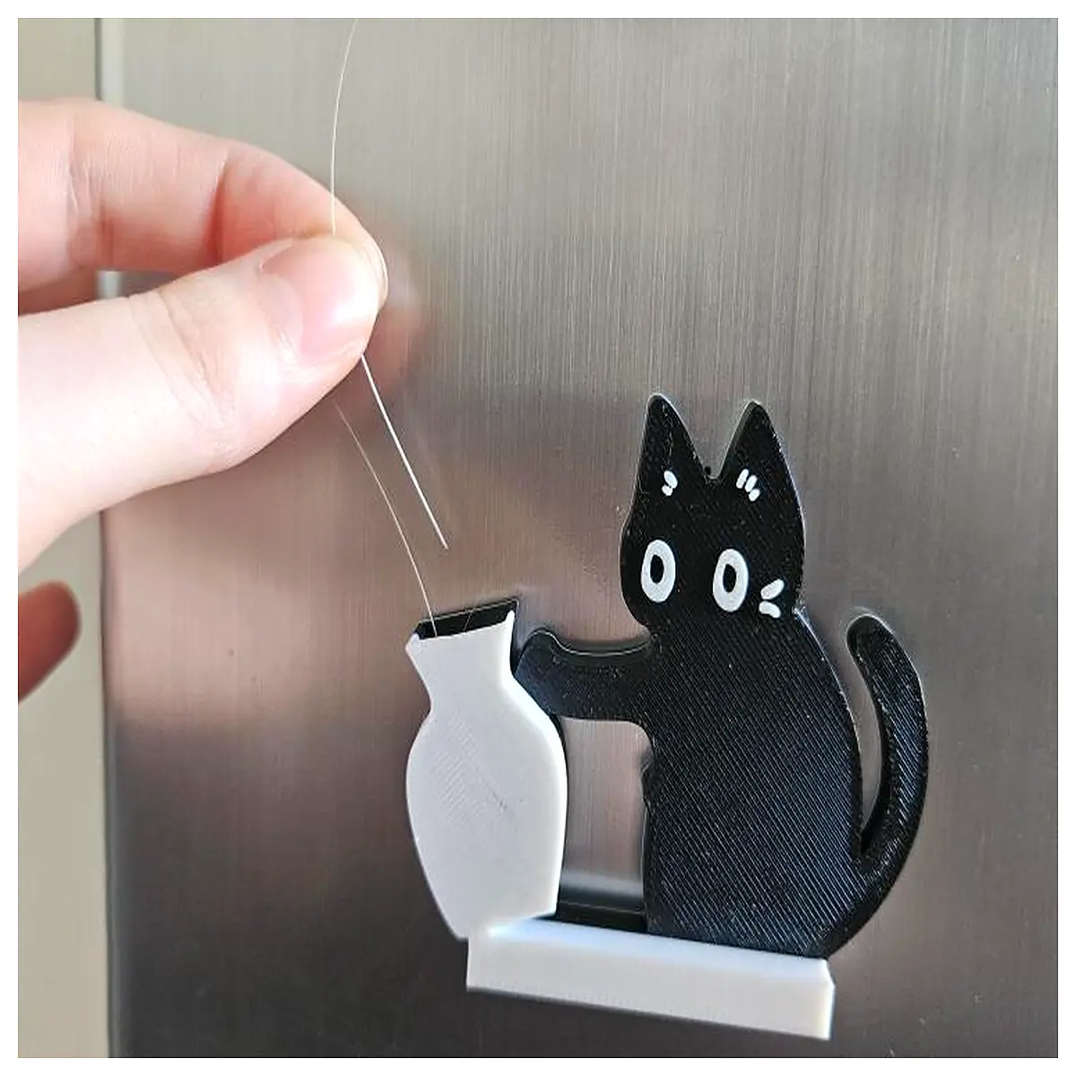 beard guard cat magnetic whisker storage holder for men grooming desk organizer funny gift
