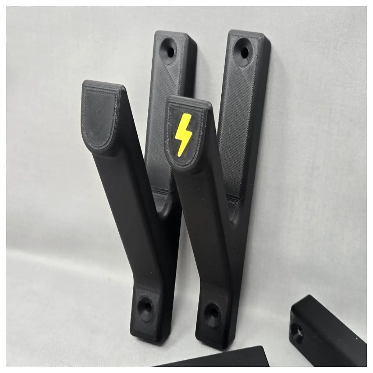 duty wall mounted extension cord holder organizer clip for power strip cable management