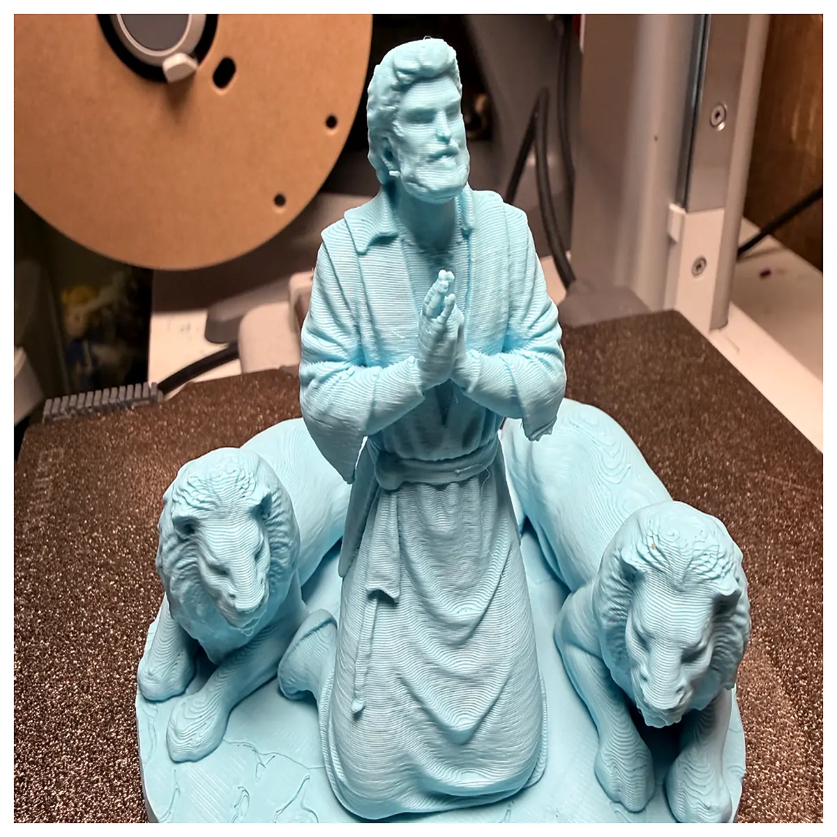 daniel in the lion s den figurine biblical story diorama sunday school teaching props religious home decor statue