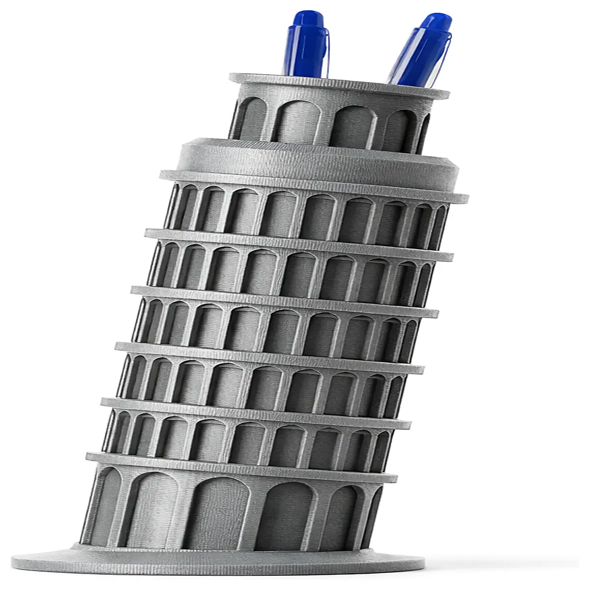 italy travel souvenir desk organizer pisa tower pen holder for students office decor gift