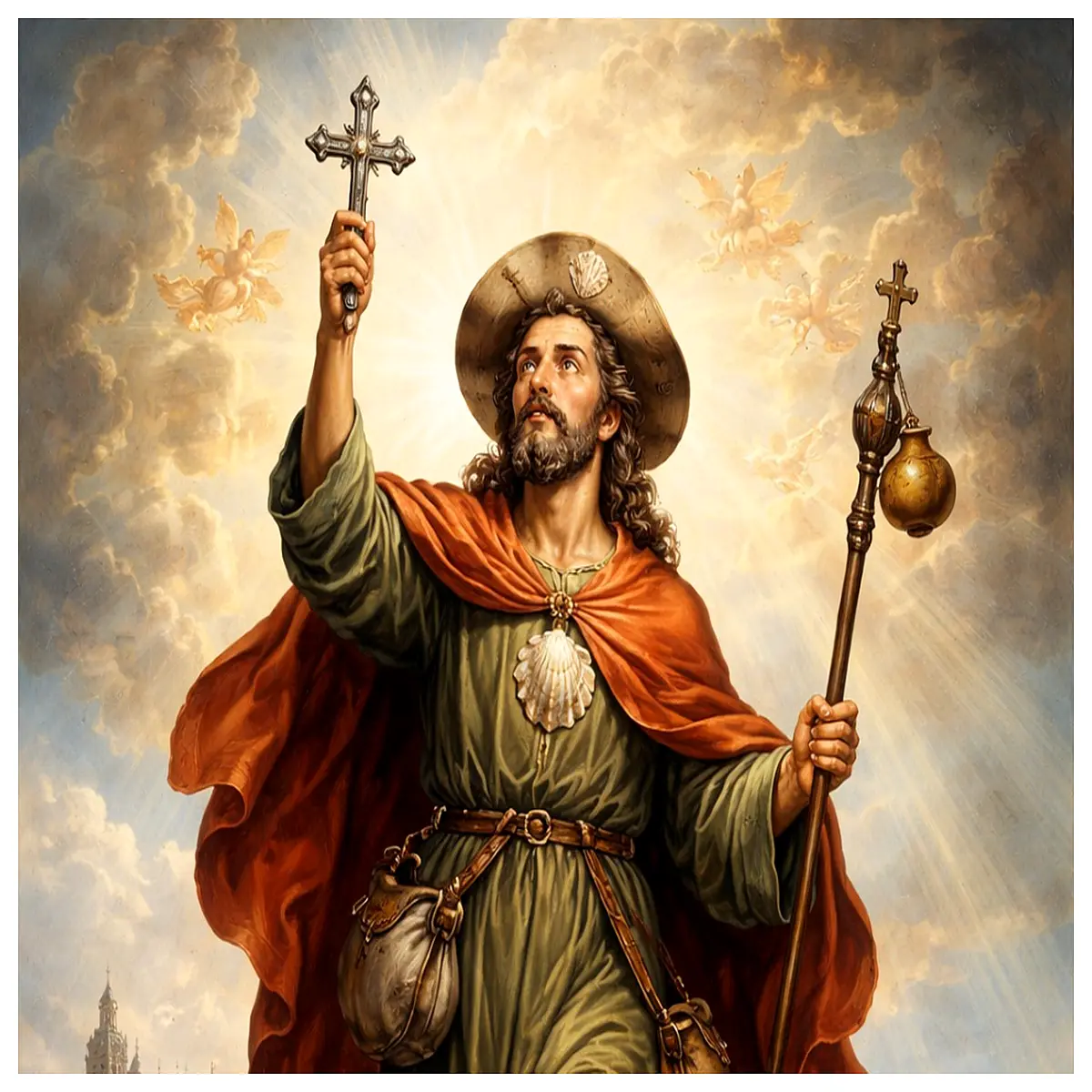 saint the great religious statue catholic saint figure for home altar decoration