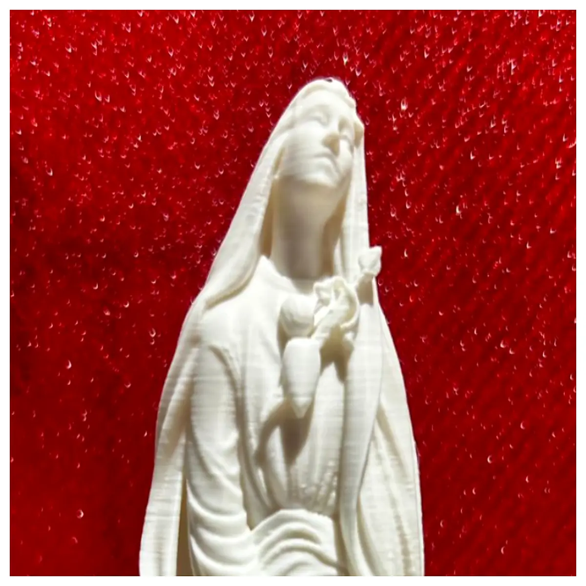 our lady of sorrows statue religious catholic decor home altar devotion