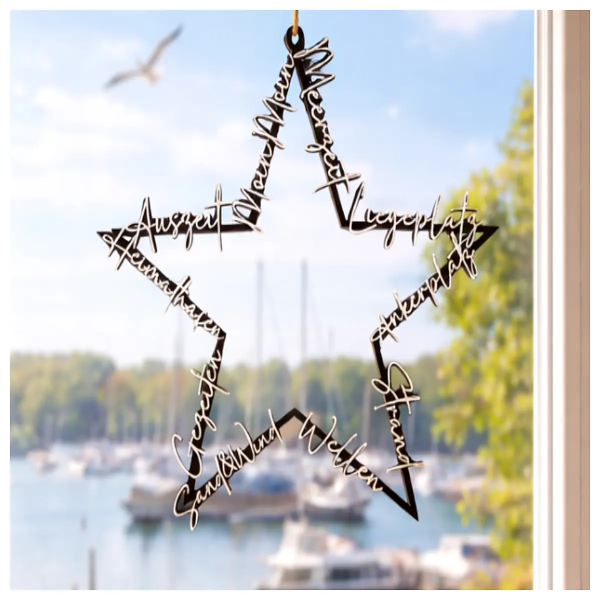 nautical window wreath decor maritime home accents ship wheel wall hanging summer party supplies sailor theme room decoration