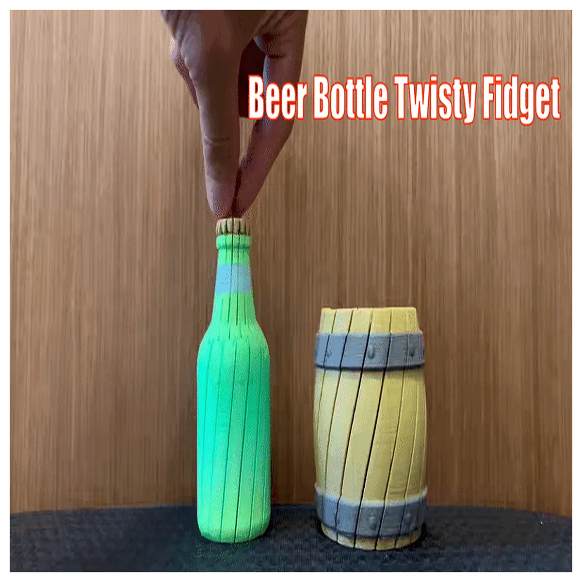 beer bottle fidget toy stress relief twistable anti anxiety popper for adults office desk
