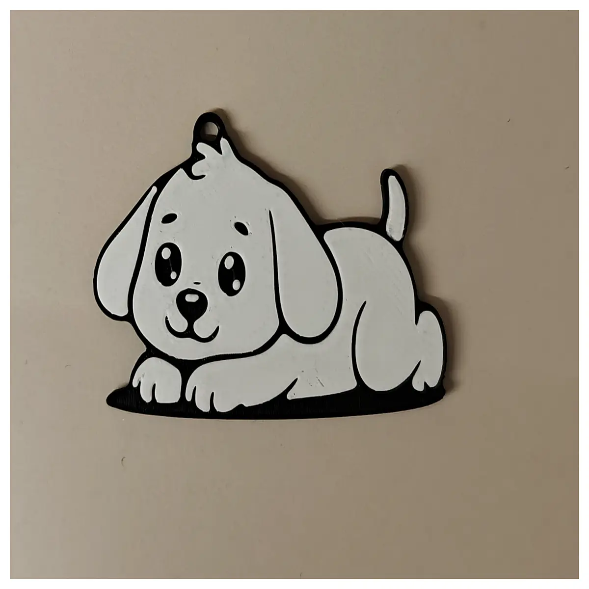 cute dog keychain for bags pet lover gift cartoon puppy charm durable metal animal key ring holder