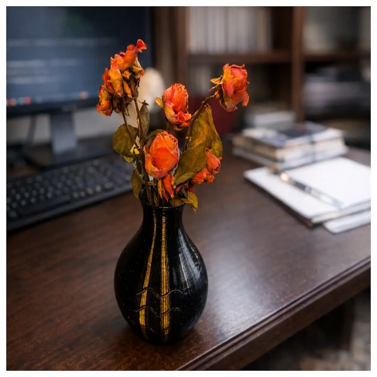 modern wavy vase for dried flowers curved glass stemware abstract home decor accent piece