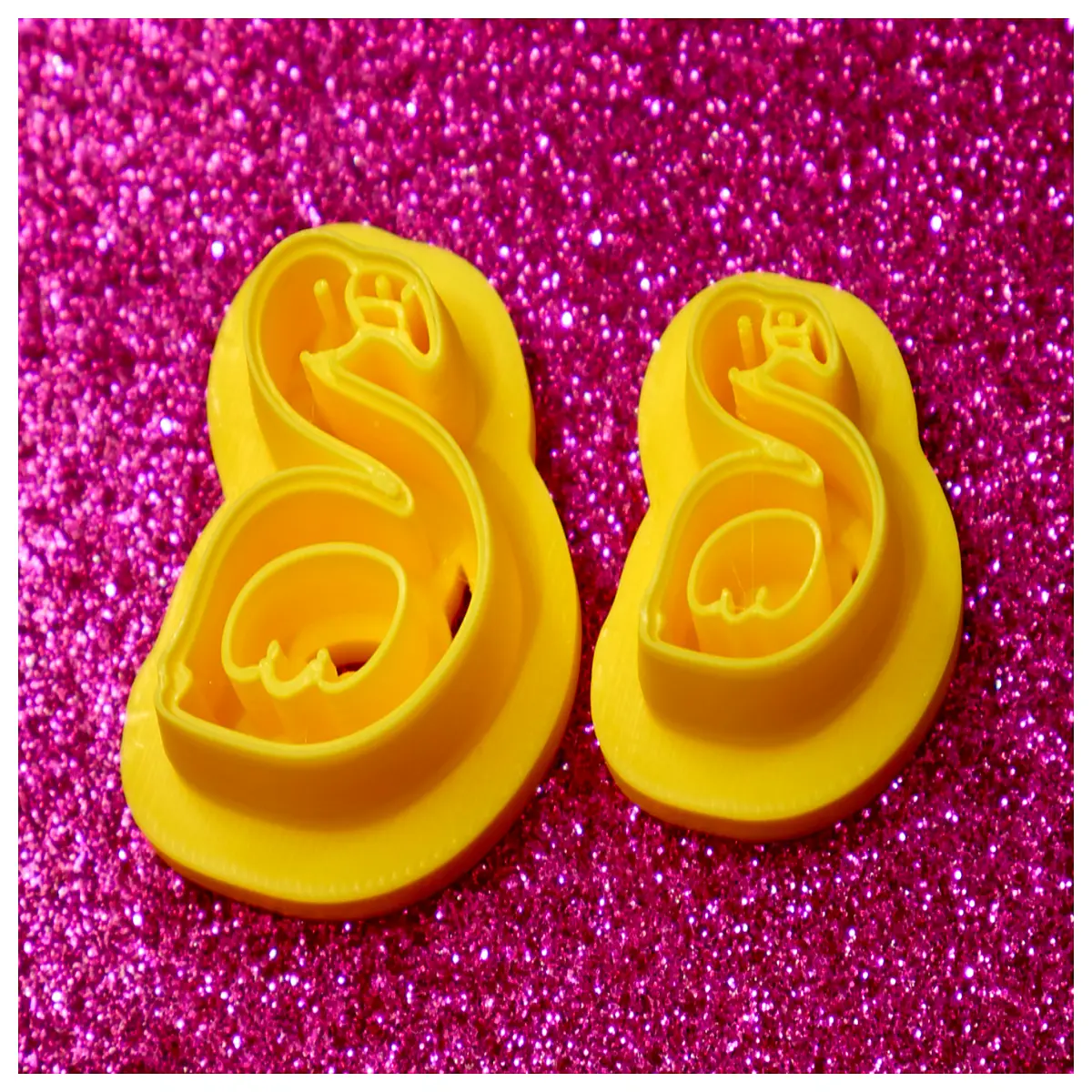 flamingo polymer clay cutter set 3 sizes fondant cookie stamp