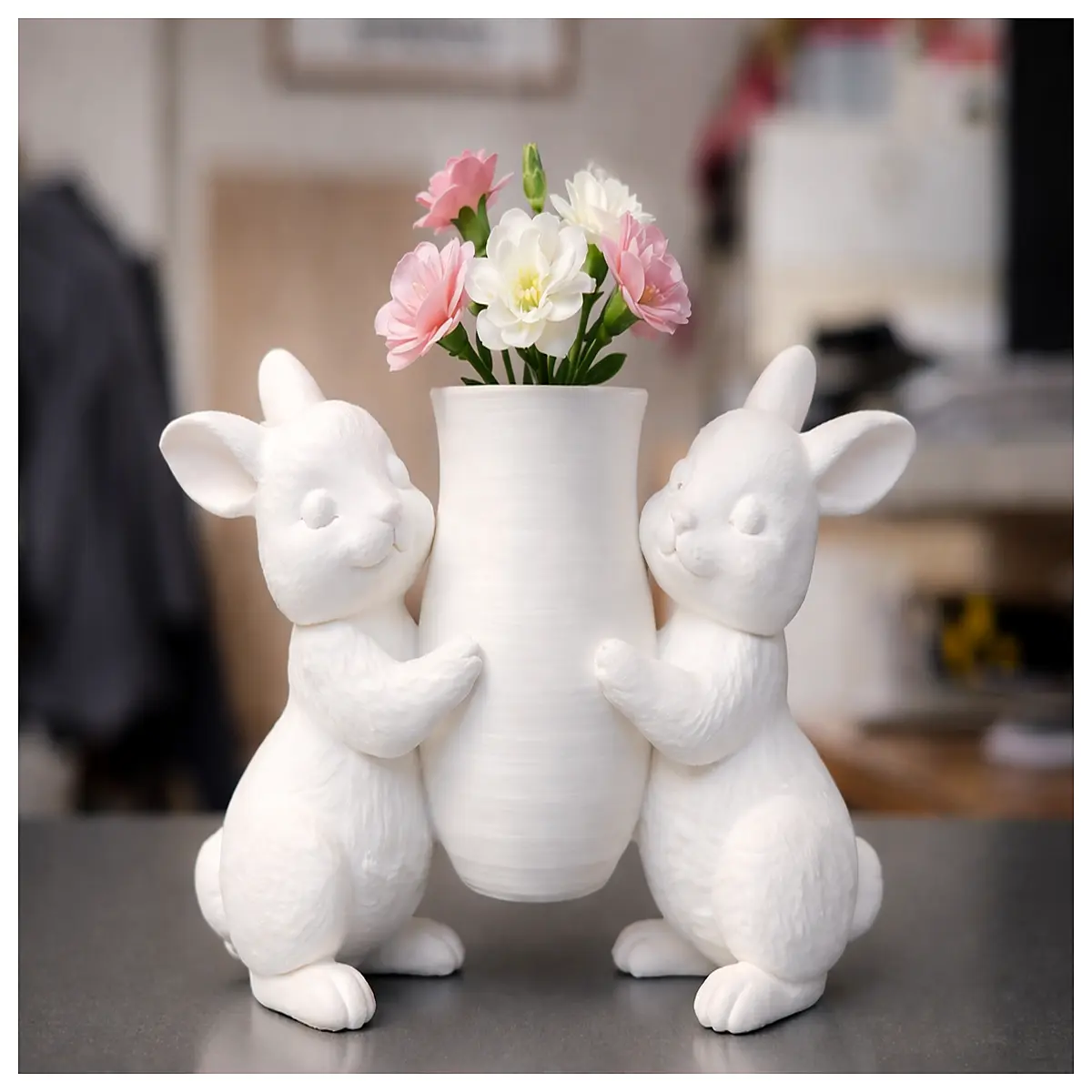 easter vase spring decor floral arrangement home decoration