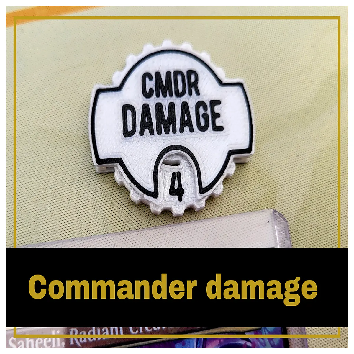mtg commander damage tracker counter tokens magnetic life total monitor for edh multiplayer games