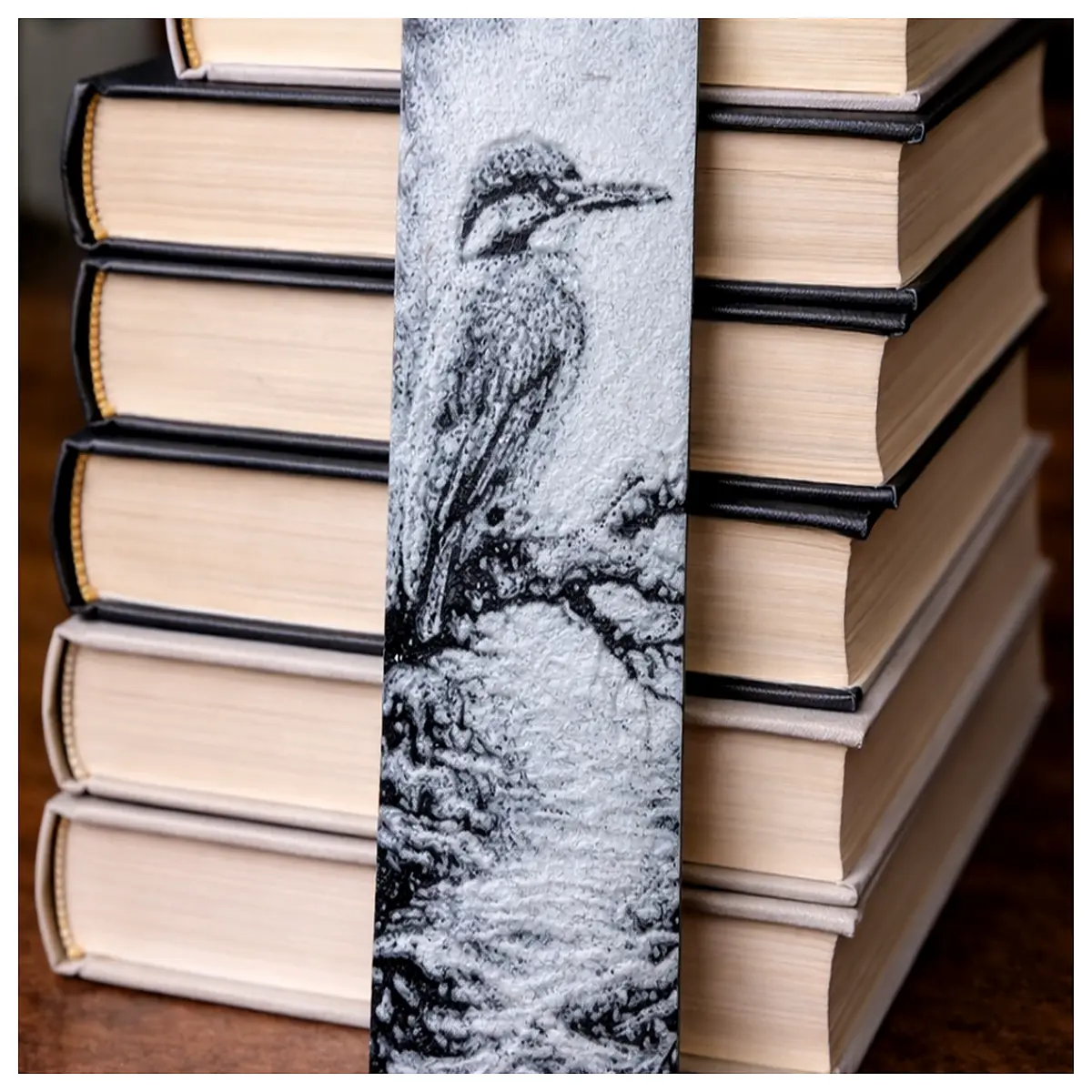 flying kingfisher bookmark metal nature bird reading marker for library books literary students