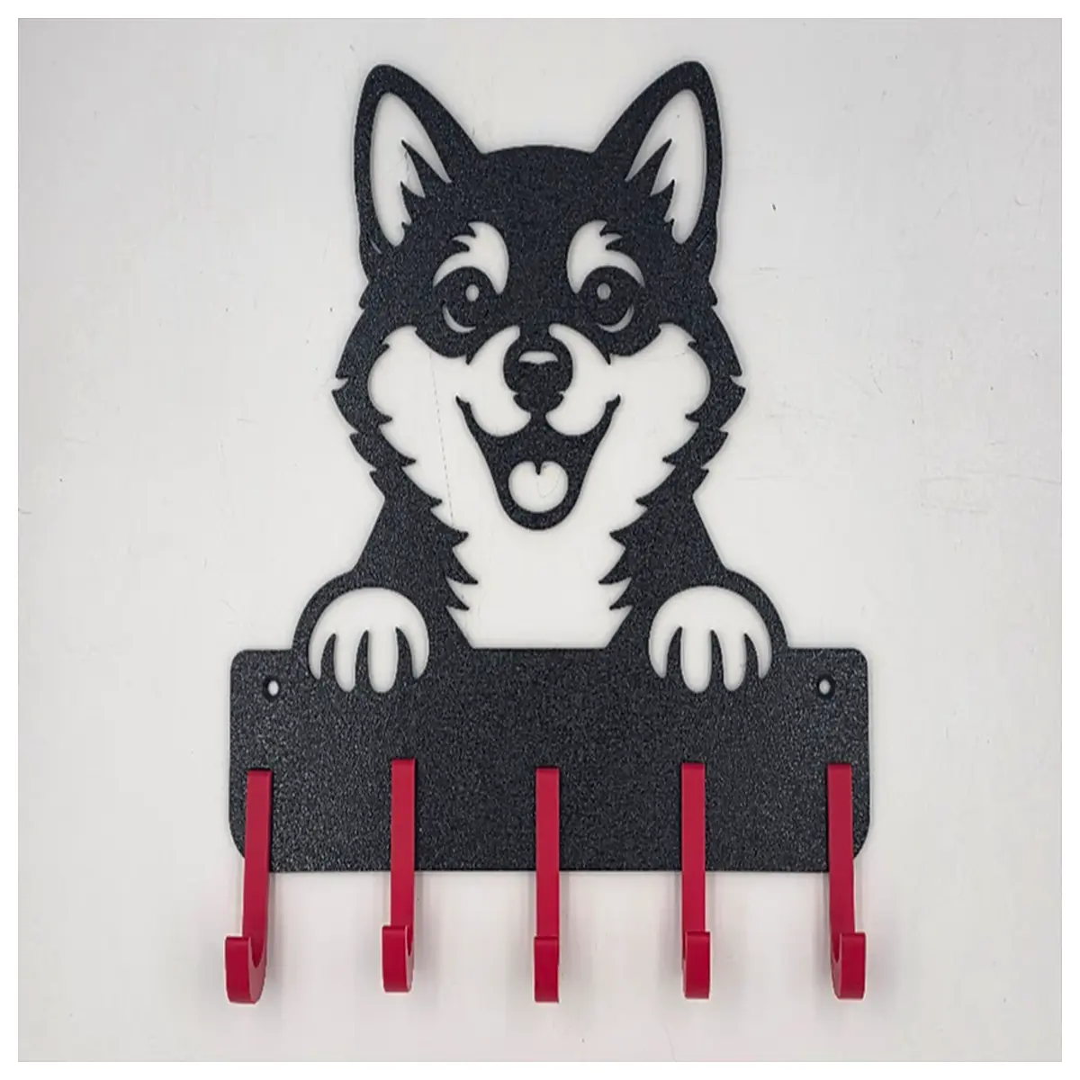 dog leash holder wall mount for husky akita golden retriever duty key hook organizer with collar clip