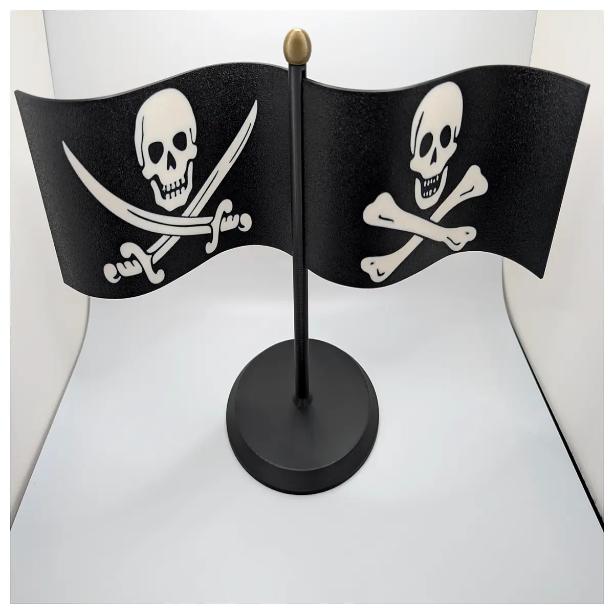 round flag pole with two flags double yardarm outdoor garden decoration