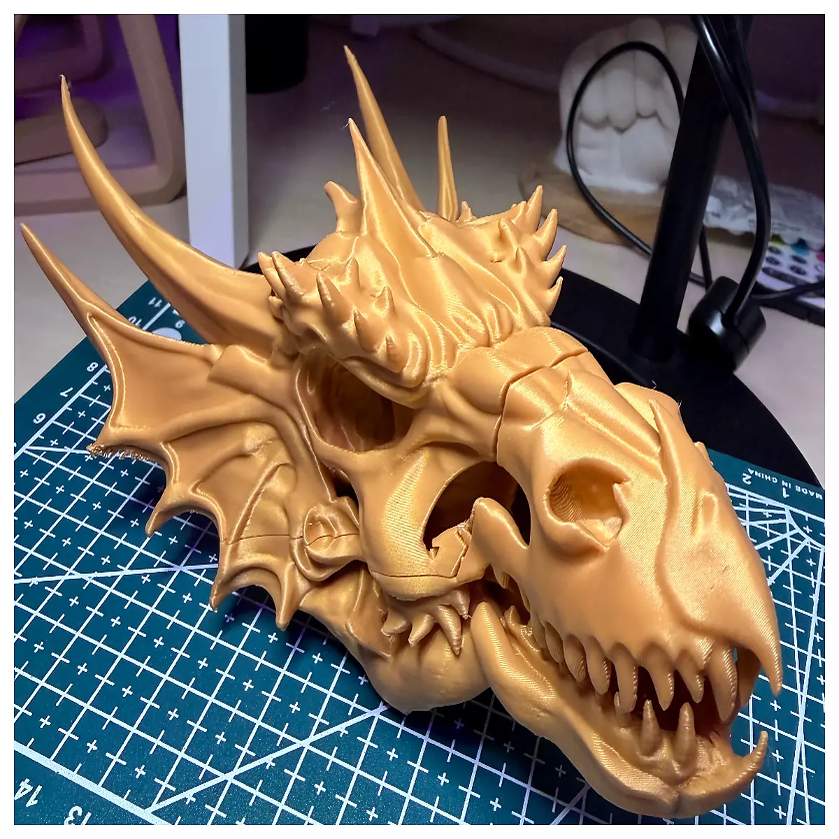 dragon skull sculpture resin statue dragon for home decor shelf fantasy art piece