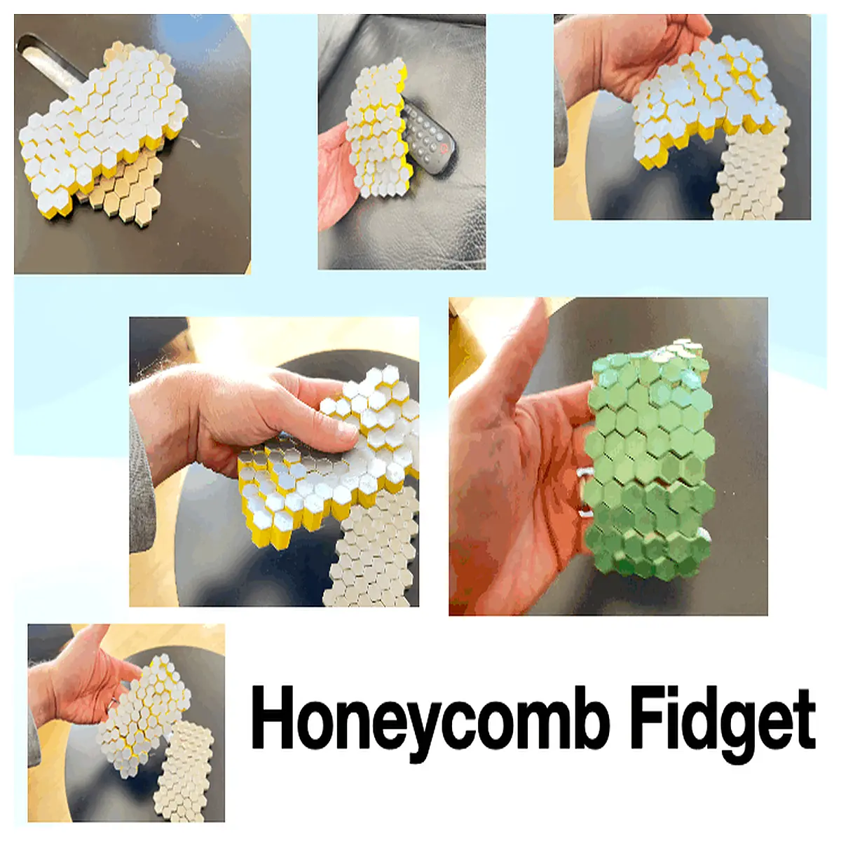 fidget honeycomb it toy stress relief silicone sensory cube anti anxiety fidgets for adults kids