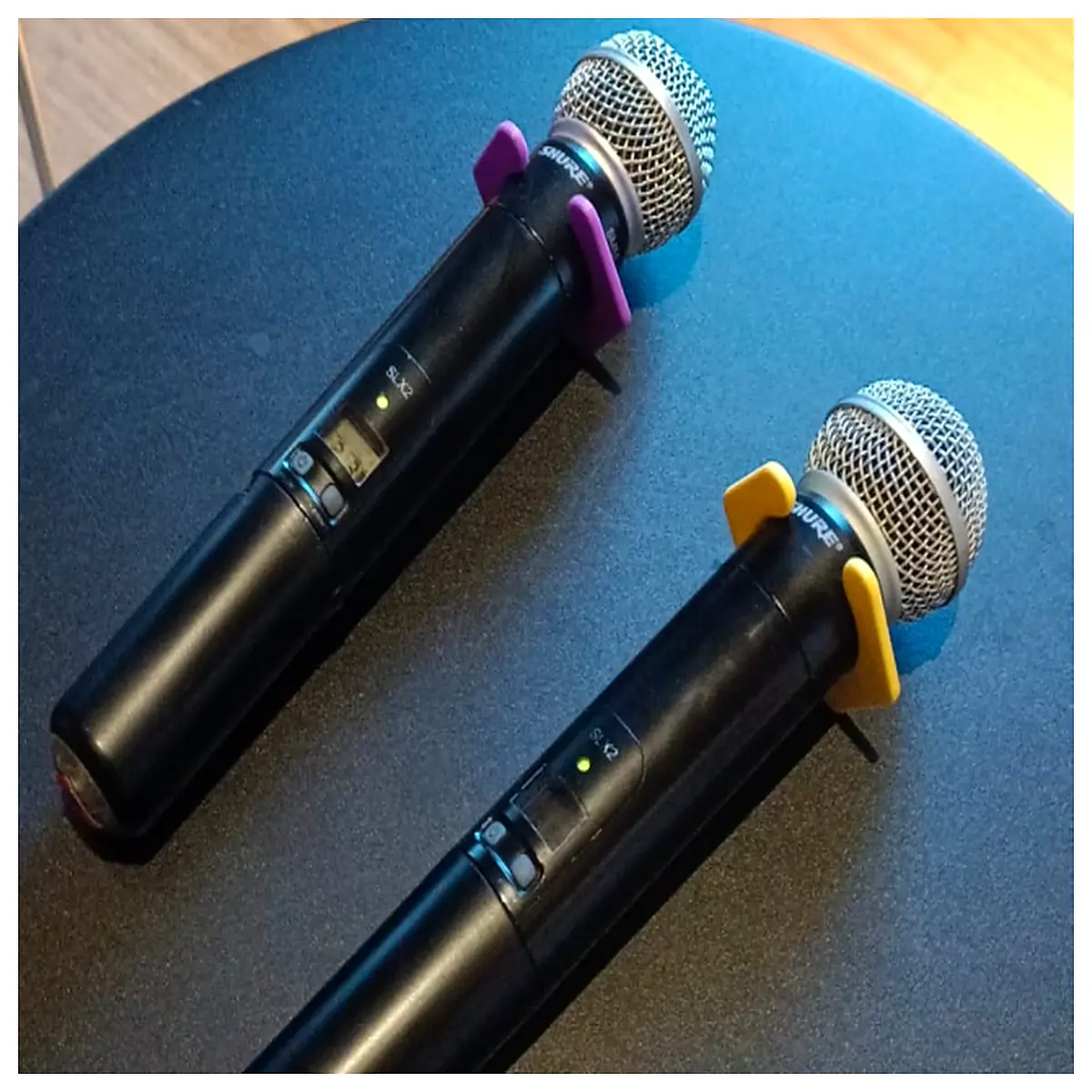 wireless mic anti roll ring grip protector for handheld interview recording