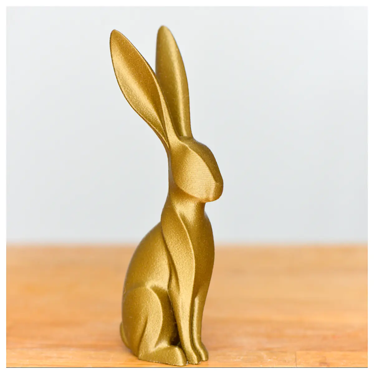 minimalist bunny statue for spring decor modern easter home accents white rabbit figurine shelf