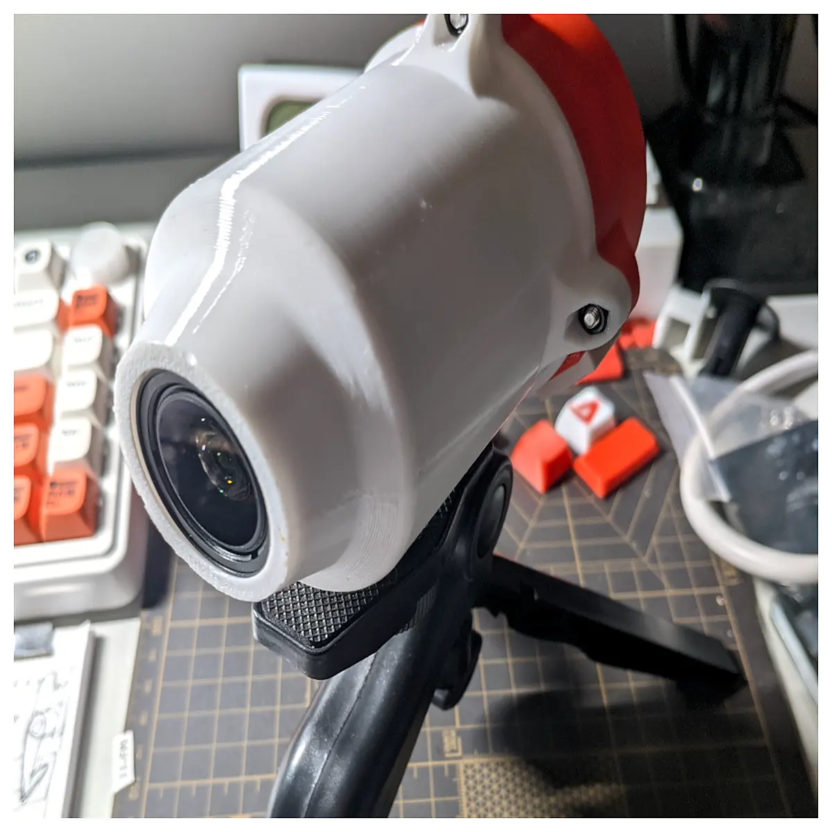xiongmai camera module housing adjustable lens print case diy security cam shell