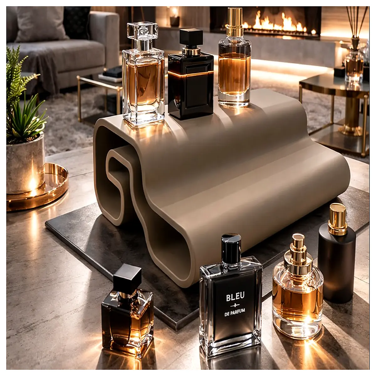 perfume organizer acrylic riser shelf for bathroom vanity countertop storage rack to sort bottles neatly