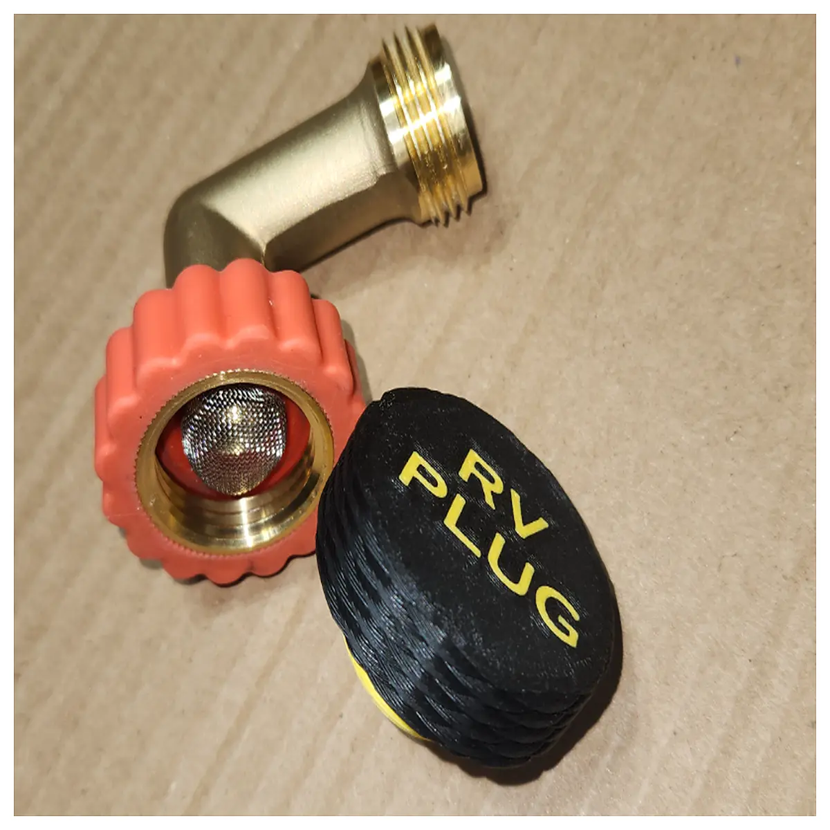 rv water hose quick connect male plug cap cover protector