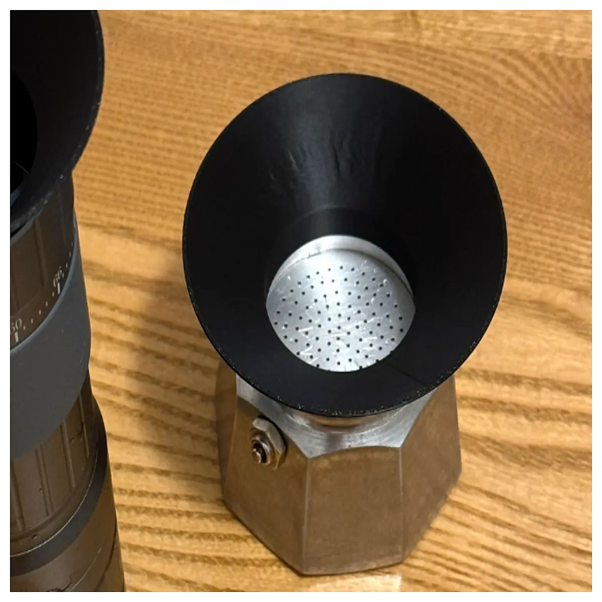 moka pot funnel for coffee grounds refilling stainless steel filter aid tool
