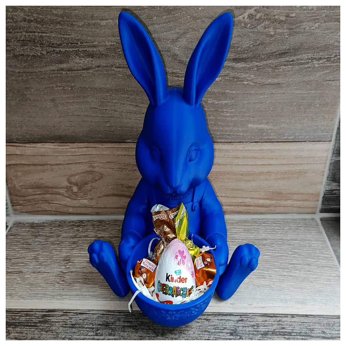 cute bunny rabbit planter pot with saucer for easter home decor garden