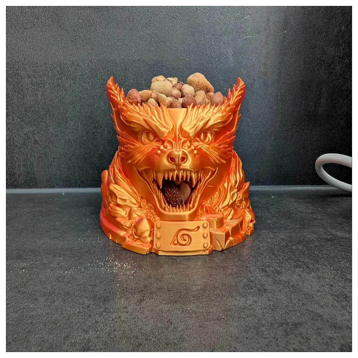 cute nine tailed fox snack bowl for kids party tableware ceramic fruit dish