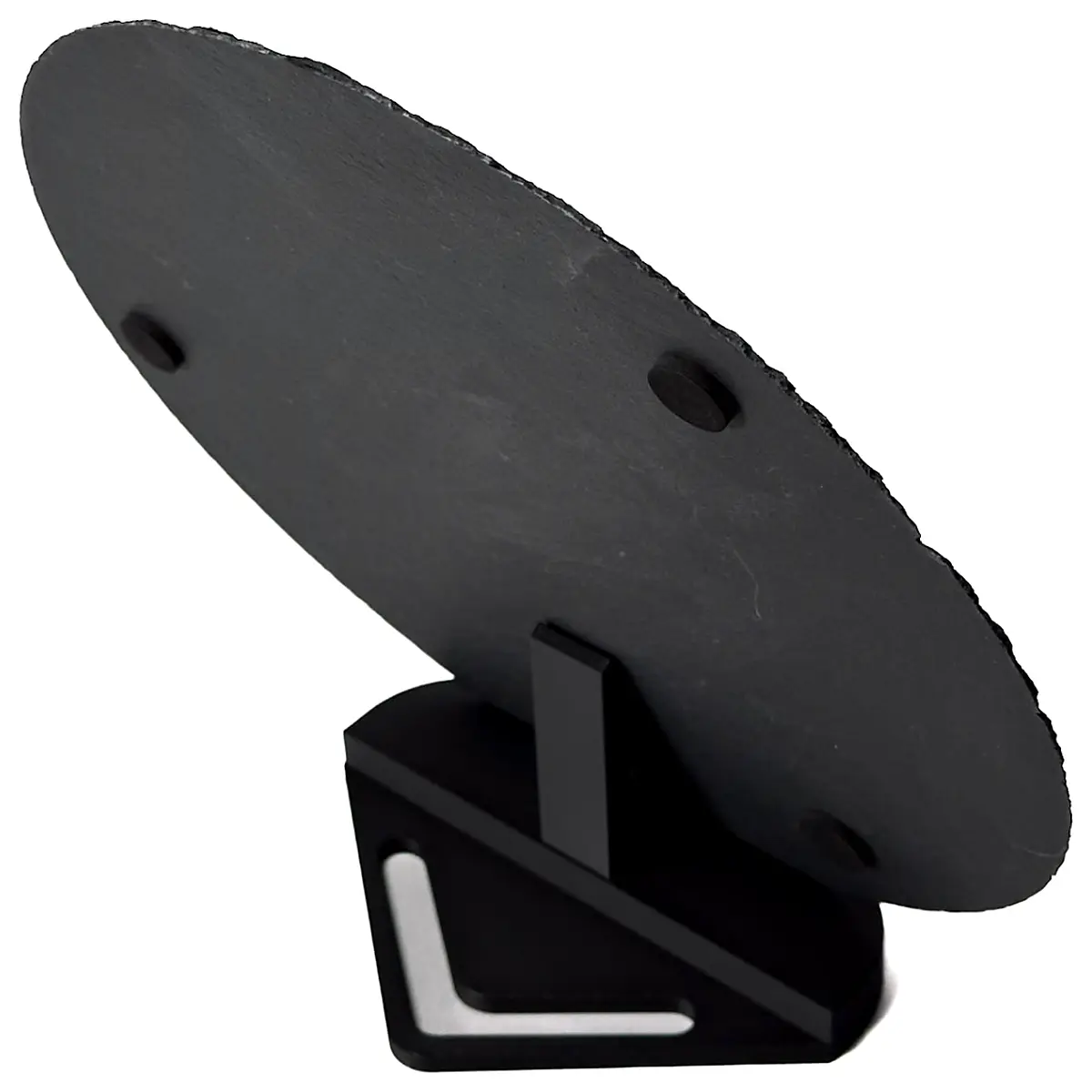 rustic slate serving tray with wooden handles for charcuterie board cheese platter kitchen counter