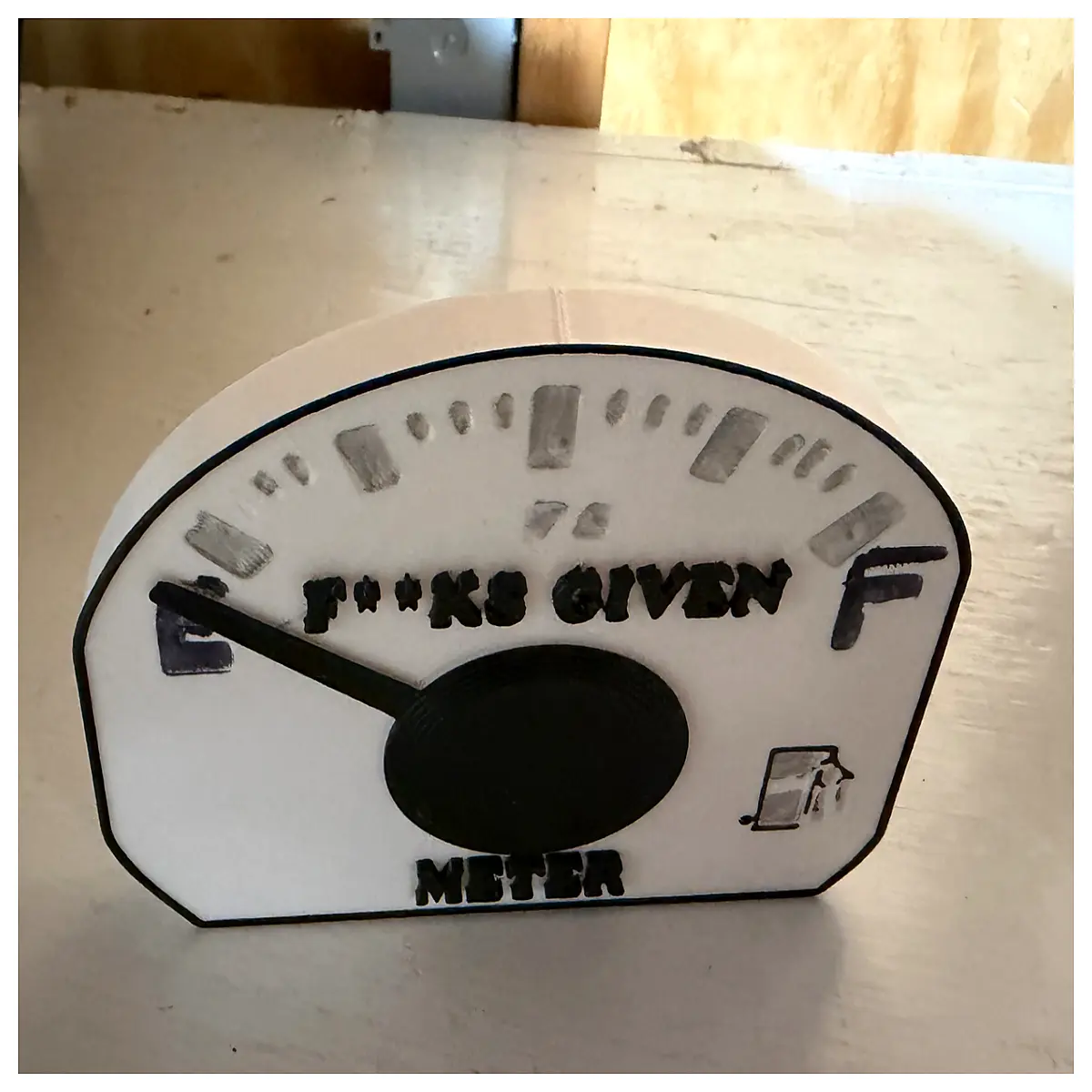 non essential utility meter signs wall mounted no measurement required