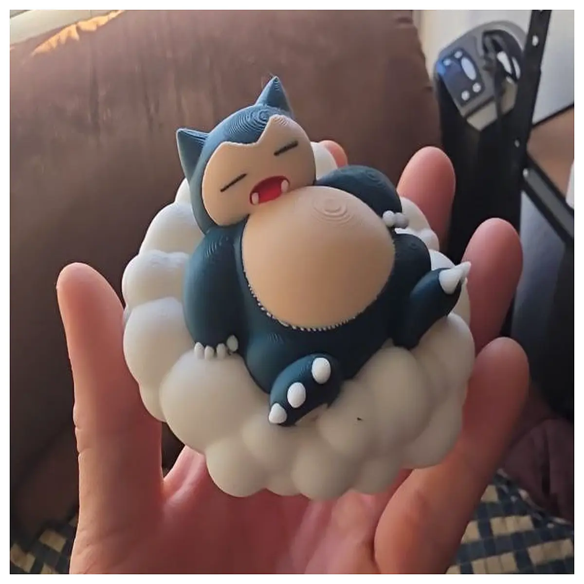 cute sleeping snorlax plushie soft pillow for bed cozy anime gift