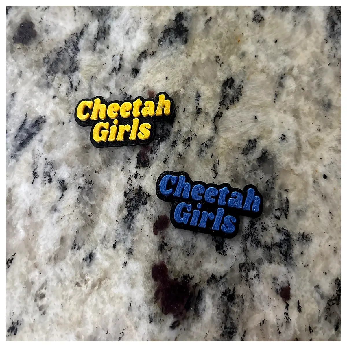 cheerleader girl leopard print lapel pin badge school spirit accessory