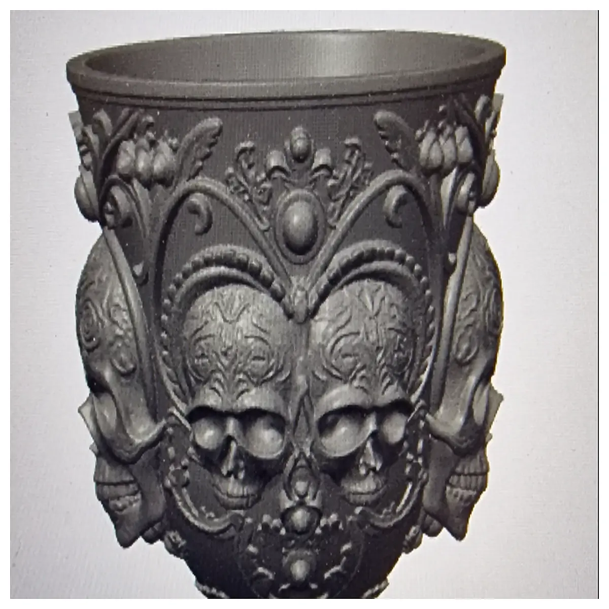 gothic chalice cup vintage occult ritual drinking vessel for wicca pagan altar decor