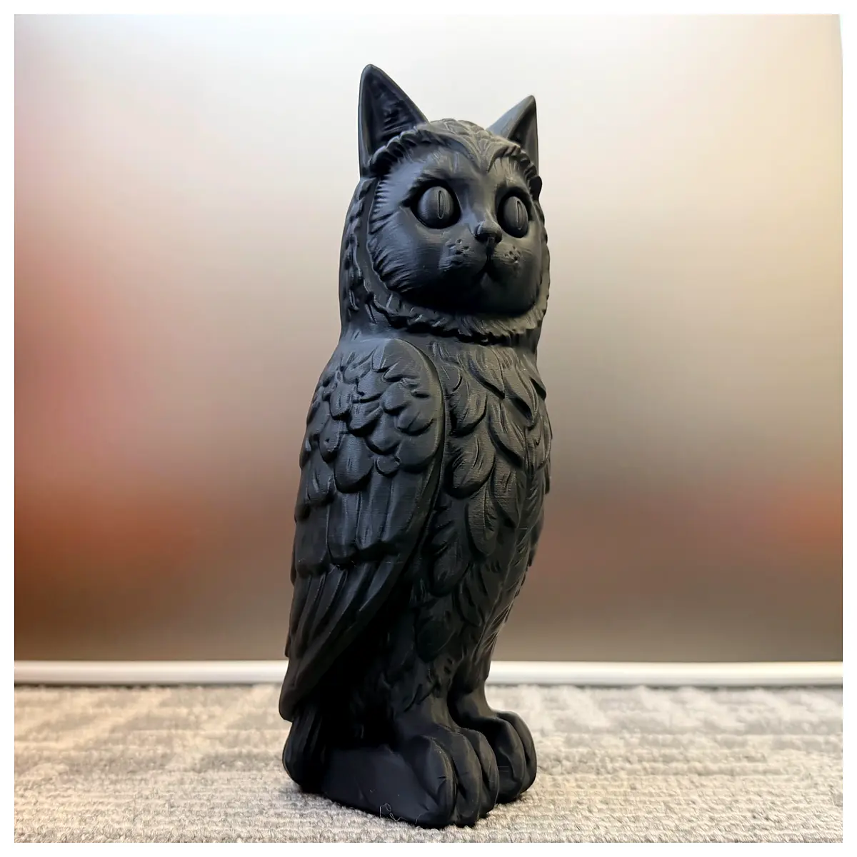 realistic owl plush toy for kids soft stuffed bird animal cute night creature gift