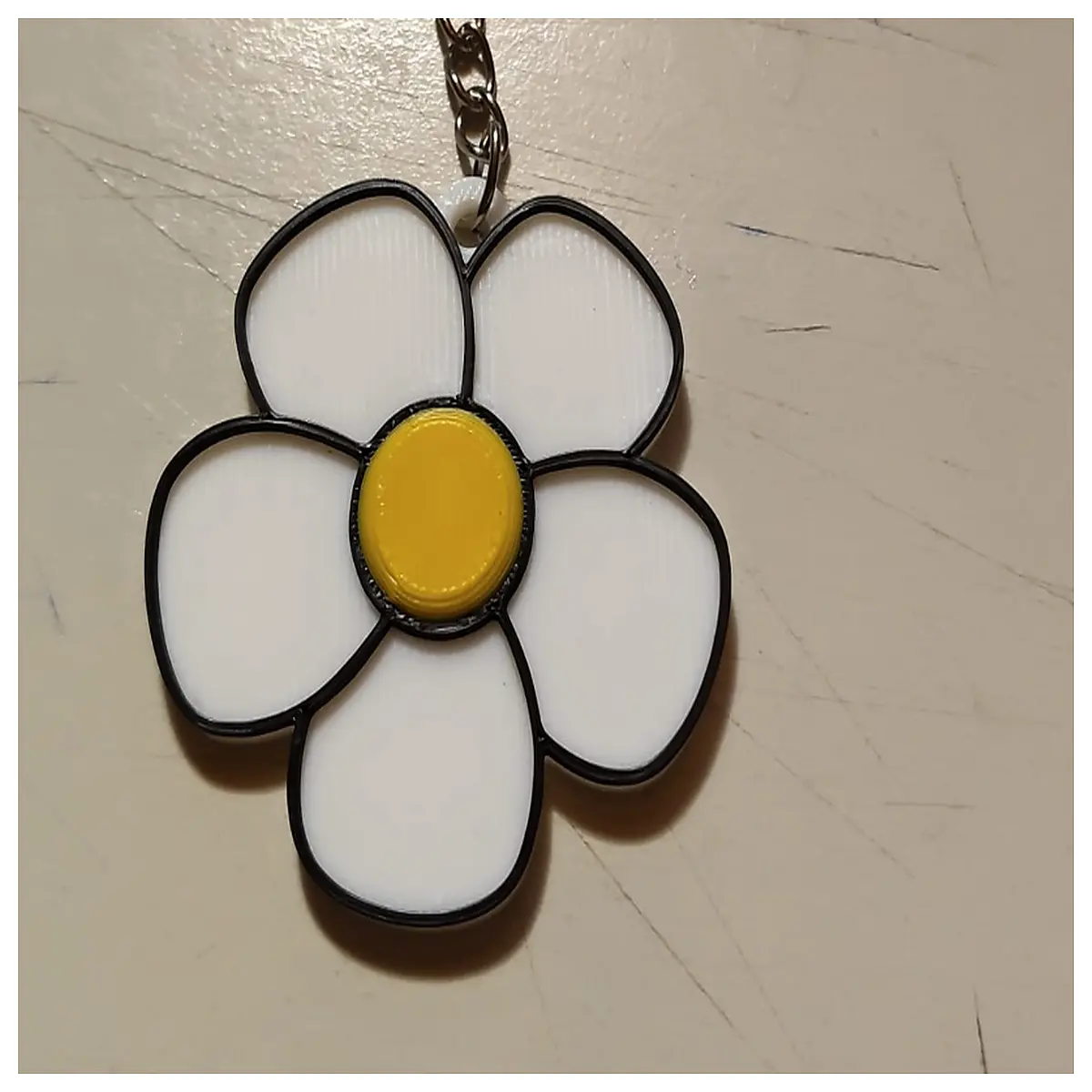 cute flower keychain for women girls floral bag charm accessory boho dangle keys organizer