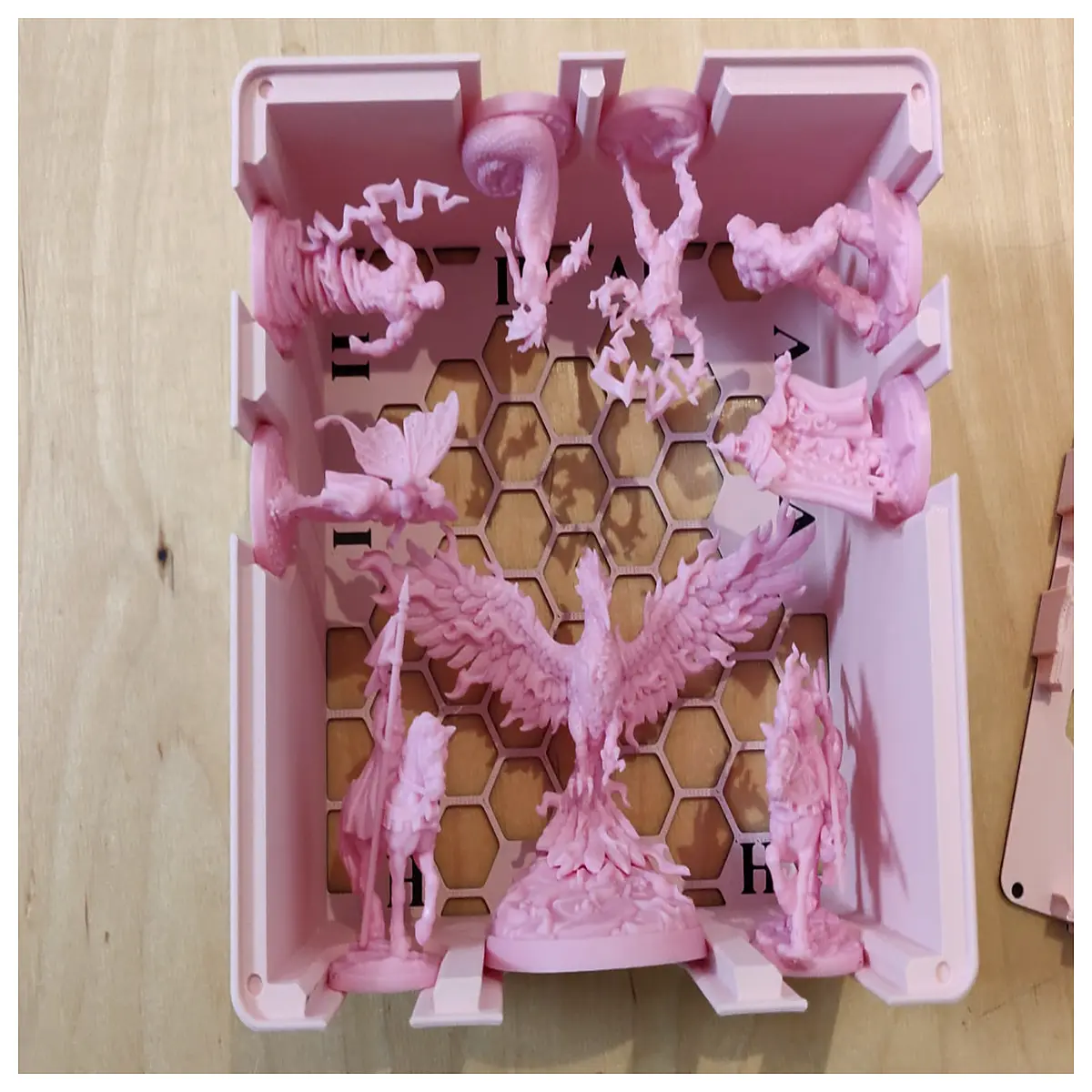 heroes of might and 3 town hall miniature storage box organizer for collectible figures case