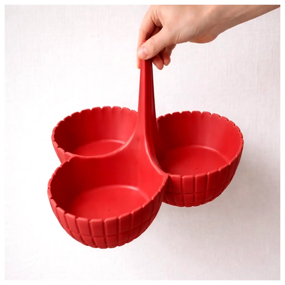 snack tray with handle 3 compartment serving platter for party appetizers charcuterie board organizer