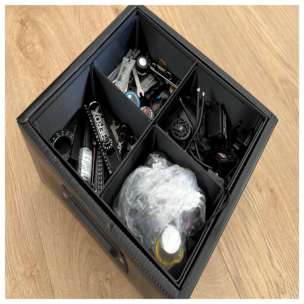 yokomo organizer bag insert divider pouch storage for car accessories trunk tidy