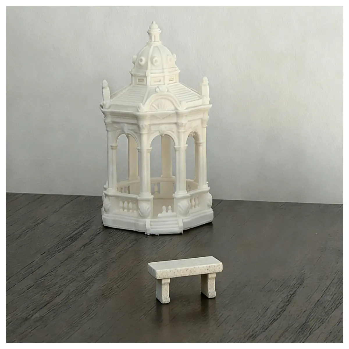 vintage british garden gazebo ornament ornate park pavilion figurine for home decor